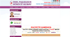 Desktop Screenshot of pasabahcesurucukursu.com